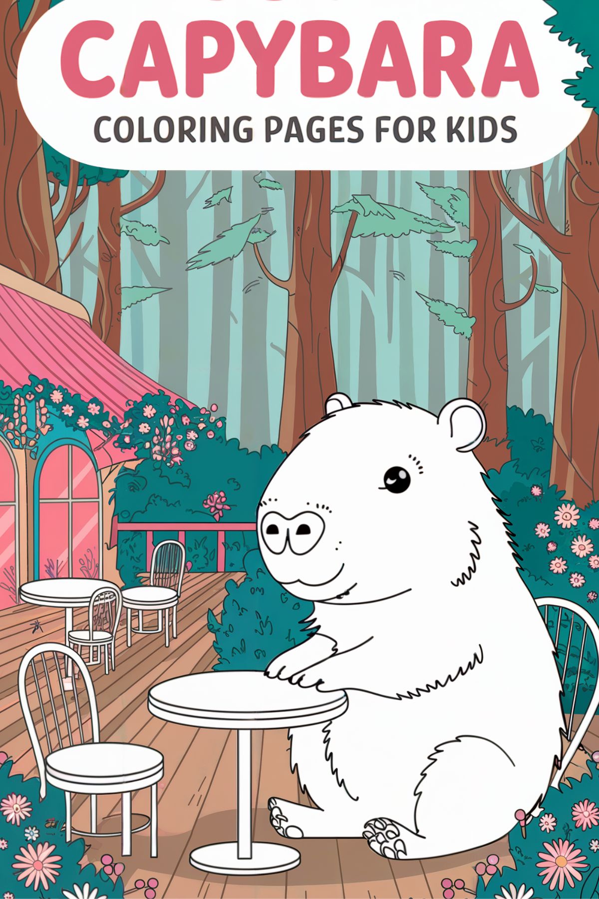 15 Capybara Coloring Pages for Kids