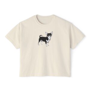 Chic Chihuahua Women's Boxy Tee - Stylish Casual Pet Lover Shirt