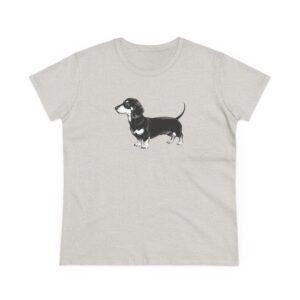Dachshund Love Women's Cotton Tee - Cute Dog Graphic T-Shirt
